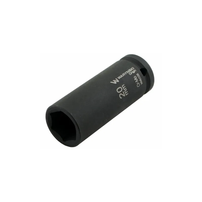 Zniżka Nasadka udarowa sześciokątna długa 1/2". 20 mm. CrMo. DIN 3129. Waryński