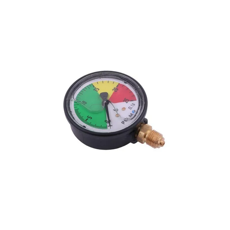 Manometr glicerynowy M63 0-25 bar. gwint G1/4" dolne przyłącze. obudowa plastikowa. Opryskiwacz POLMO Oferta czasowa