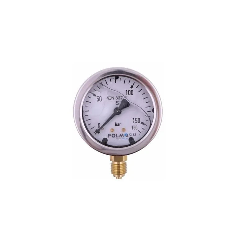 Manometr glicerynowy M63 0-160 bar dolne przyłącze G1/4" POLMO Rabat