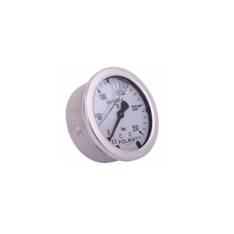 Najlepsza cena Manometr glicerynowy M63 0-250 bar tylne przyłącze G1/4" POLMO