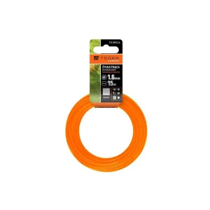 Żyłka tnąca do podkaszarek / Kwadrat / 1.6 mm / 15 m / TEGER Oferta limitowana