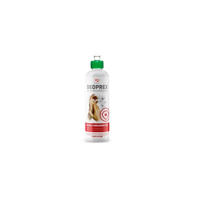 Wirusobójczy żel do higienicznej dezynfekcji rąk 400ml z korkiem typu push-pull Bestseller