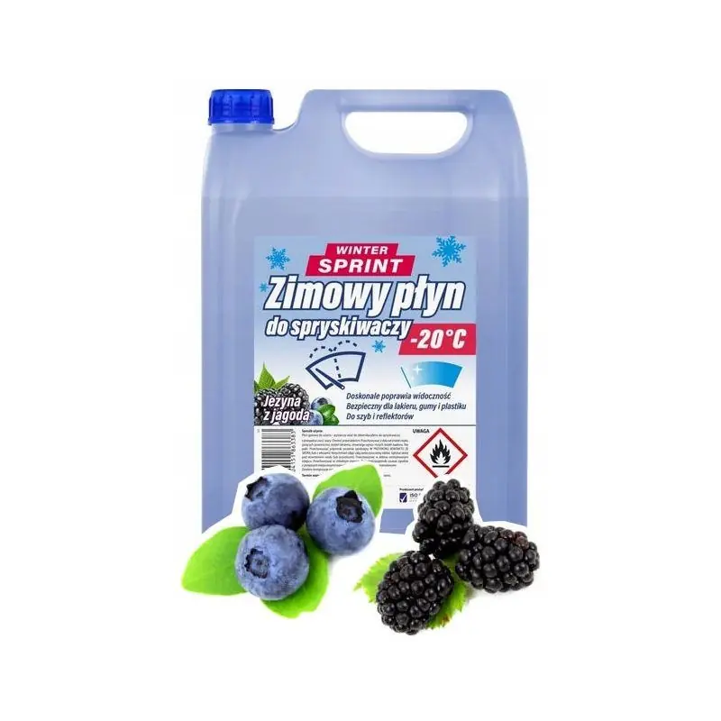 ZIMOWY PŁYN DO SPRYSKIWACZY -20°C WINTER SPRINT 5L JEŻYNA Z JAGODĄ Bestseller